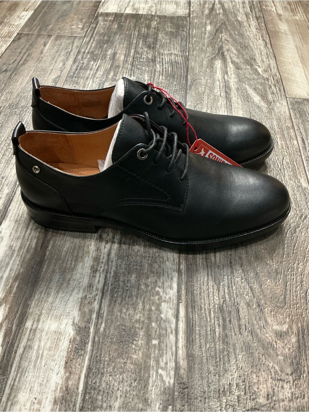 PIKOLINOS Women’s Black Leather Lace-Up Flats Size 41= US Size 10 - Picture 9 of 16